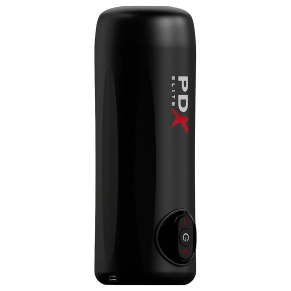 PDX Elite Moto Milker - Stoß-Vibrations-Masturbator (schwarz)