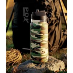   Fap Flask Happy Camper - Masturbator in einer Feldflasche (grün und schwarz)
