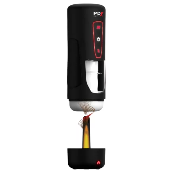 PDX Elite Milk Me Hotter - Erwärmender Masturbator (Schwarz)