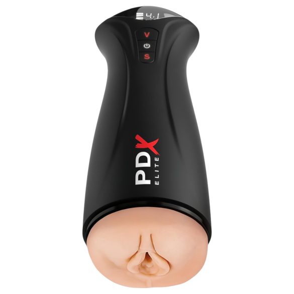 PDX Elite - Saug- & Vibrationsmasturbator (Schwarz)