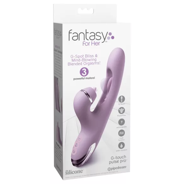 Fantasy For Her G-Touch Pulse Pro - Vibrator mit Klitorisschaukler (lila)