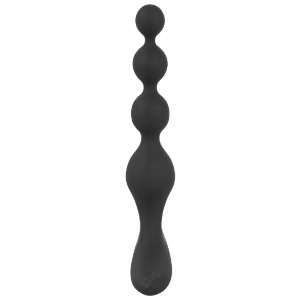 Black Velvet - Perlen Analvibrator (schwarz)