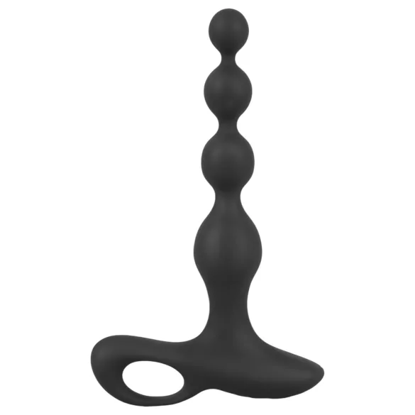 Black Velvet - Perlen Analvibrator (schwarz)