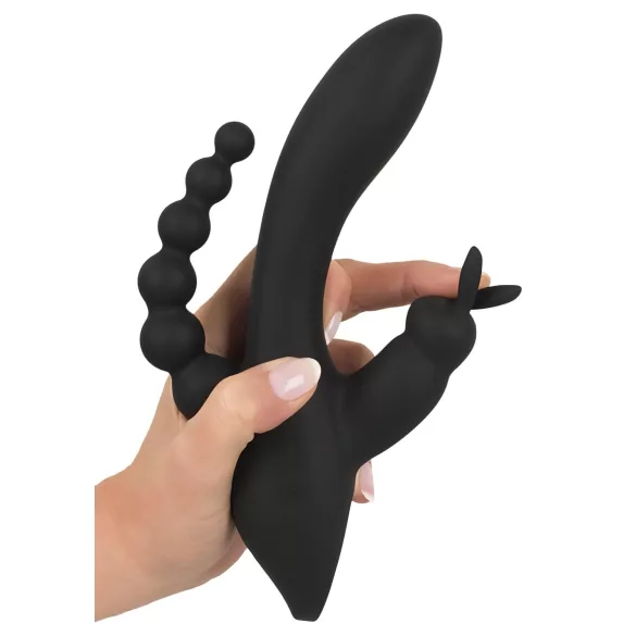 SMILE Triple - Akku, wasserfester 3-fach Vibrator (schwarz)