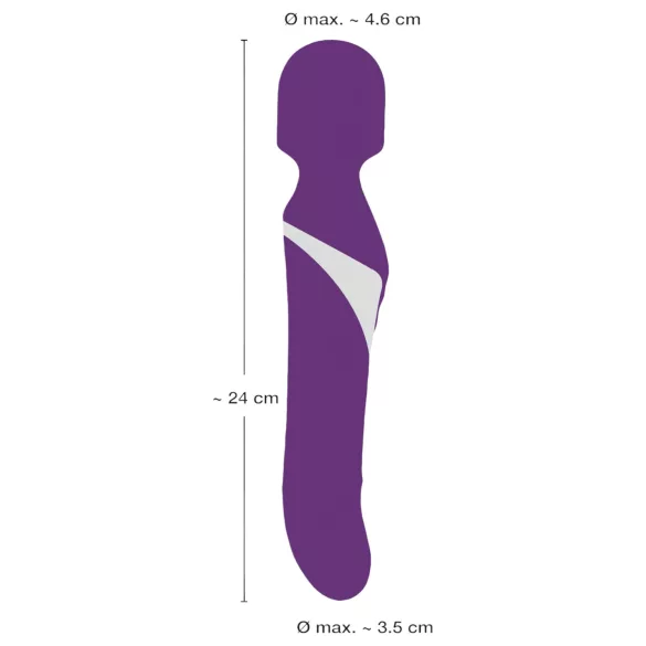 Javida Wand & Pearl - 2in1 Massagestab Vibrator (Lila)