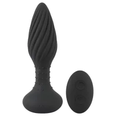 ANOS - Rotierender Perlen-Analvibrator (Schwarz)