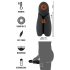 Rebel - Wiederaufladbarer wasserdichter Eichelvibrator (Schwarz)