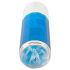 You2Toys - Akku-Dreh-Schub Masturbator (blau-weiß)