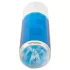You2Toys - Akku-betriebener, rotierend-stoßender Masturbator (blau-weiß)