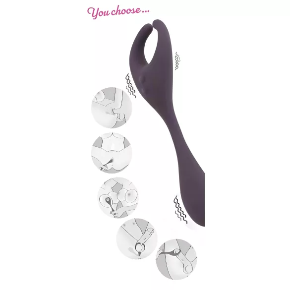 Paare Wahl - Akku Doppel-Motor Vibrator (lila)