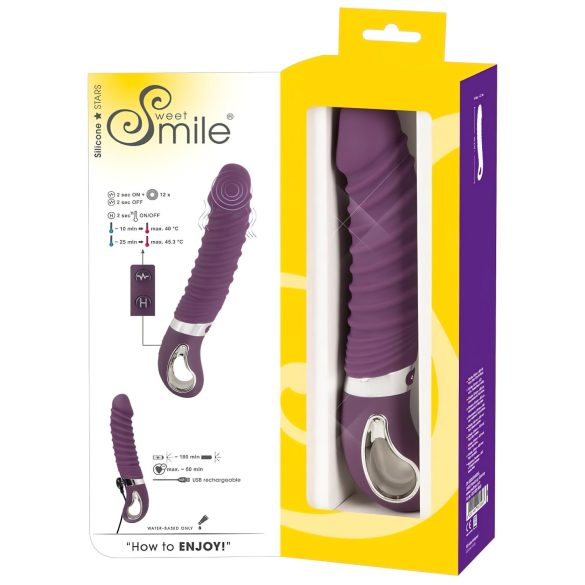 SMILE Soft - wiederaufladbarer, wärmender Vibrator (lila)