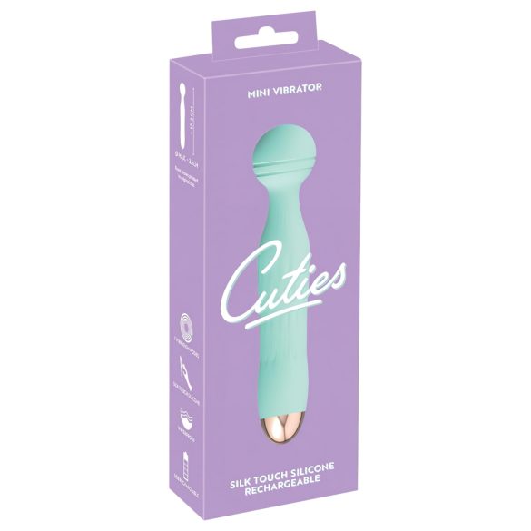 Cuties Mini Wand - Akkubetrieb, wasserdicht, Massagevibrator (grün)