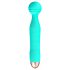 Cuties Mini Wand - Akkubetrieb, wasserdicht, Massagevibrator (grün)