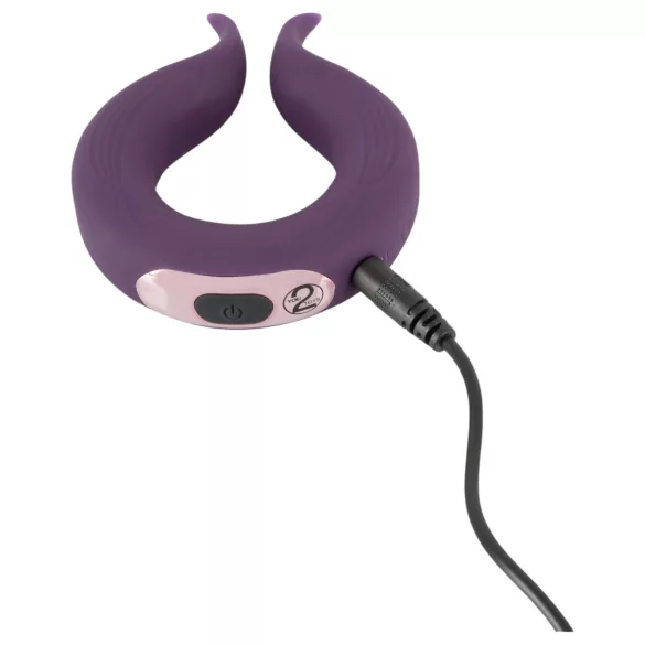 Couples Choice - Akku-Penisring mit 2 Motoren (lila)