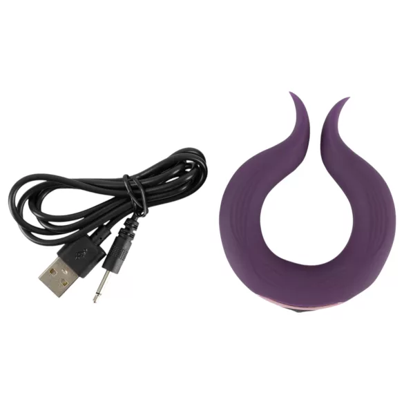 Couples Choice - Akku-Penisring mit 2 Motoren (lila)