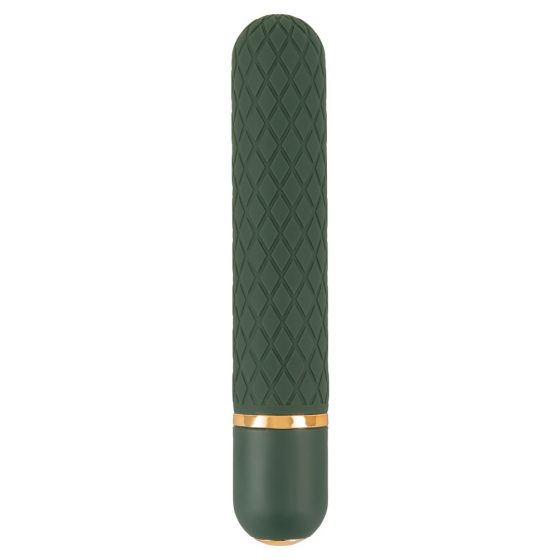 Emerald Love - wiederaufladbarer, wasserfester Stabvibrator (grün)