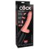 King Cock Plus 6,5 - Vibrator mit Hoden - Natur
