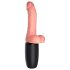 King Cock Plus 6,5 - Vibrator mit Hoden - Natur