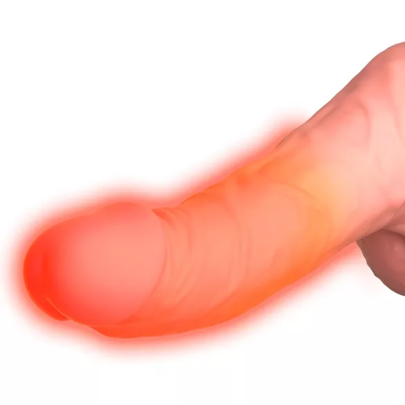 King Cock Plus 6,5 - Stößender Vibe mit Hoden - Natur