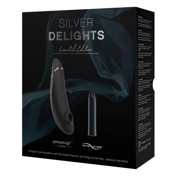 Womanizer Silver Delights - Luftwellen-Vibratoren-Set (Schwarz)