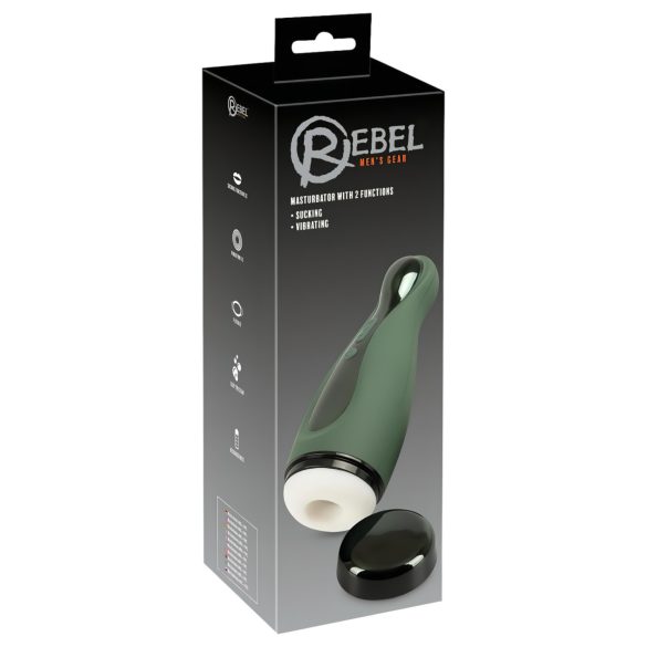 Rebel 2 Funktionen - Akku Masturbator mit Saug- und Vibrationsfunktion