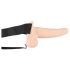 You2Toys Strap-on - hohler Vibrator zum Anschnallen (natur)