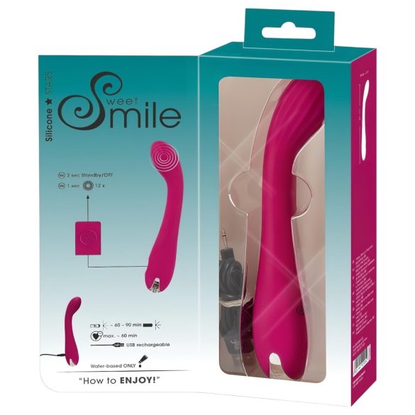 SMILE G-spot - Akku-G-Punkt Vibrator gerippt (Lila)