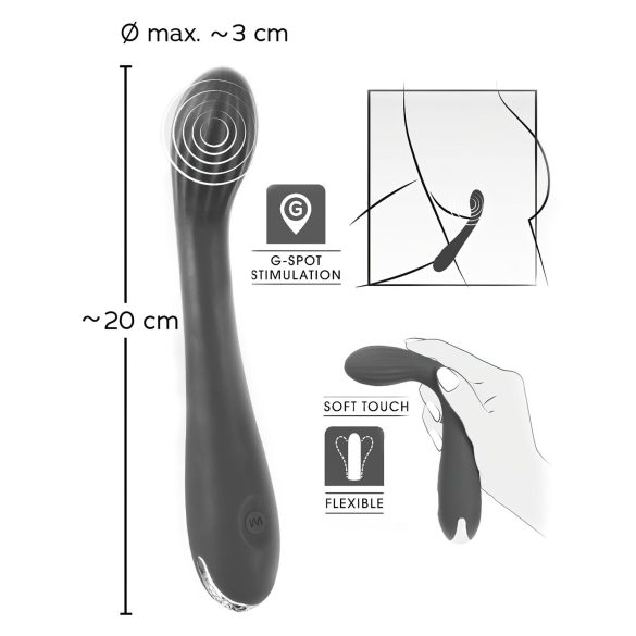 SMILE G-spot - Akku-G-Punkt Vibrator gerippt (Lila)