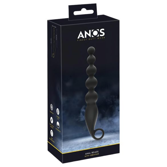 ANOS Anal Beads - Perlen-Analdildo (schwarz)