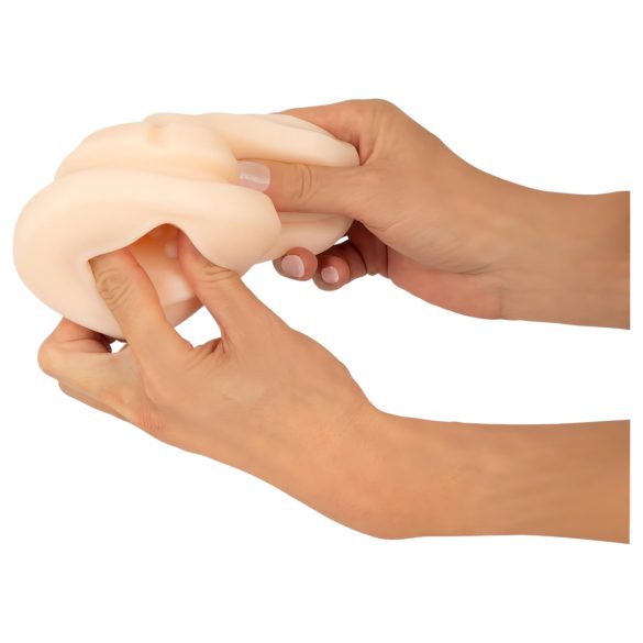 WYNE 01 - Wiederaufladbarer, vibrierender, wärmender Masturbator (schwarz)