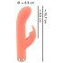 You2Toys Peachy! Mini Rabbit - Akku Häschen-Vibrator (Pfirsich)