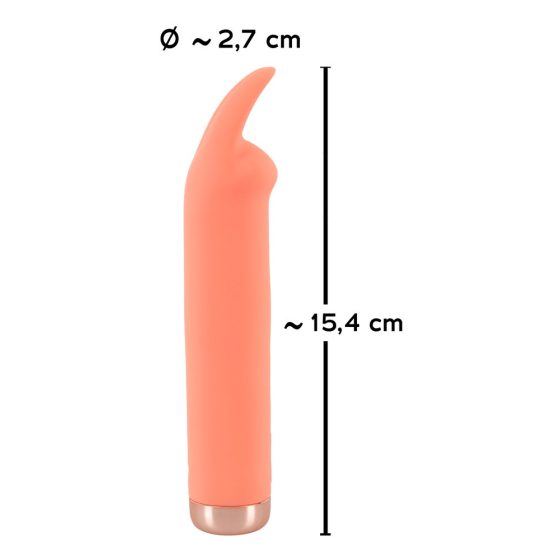 You2Toys peachy! Mini-Hase - akkubetriebener, hasenförmiger Klitorisvibrator (Pfirsich)