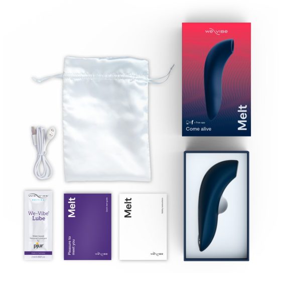 We-Vibe Melt - Akkubetriebene, smarte Druckwellen-Klitorisstimulator (Blau)