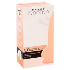   Naked Addiction Rotating 8 - rotierender Vibrator (20cm) - natur