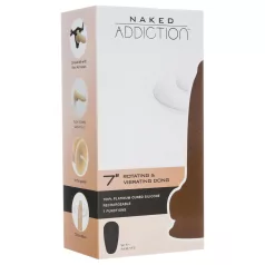   Naked Addiction Rotating 7 - Drehkopf Vibrator (18cm) - Hautfarben