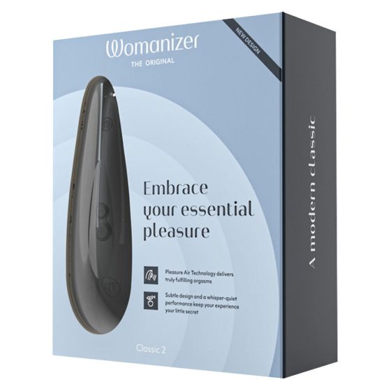 Womanizer Classic 2 - akkubetriebener, luftwellenklitoralstimulator (schwarz)