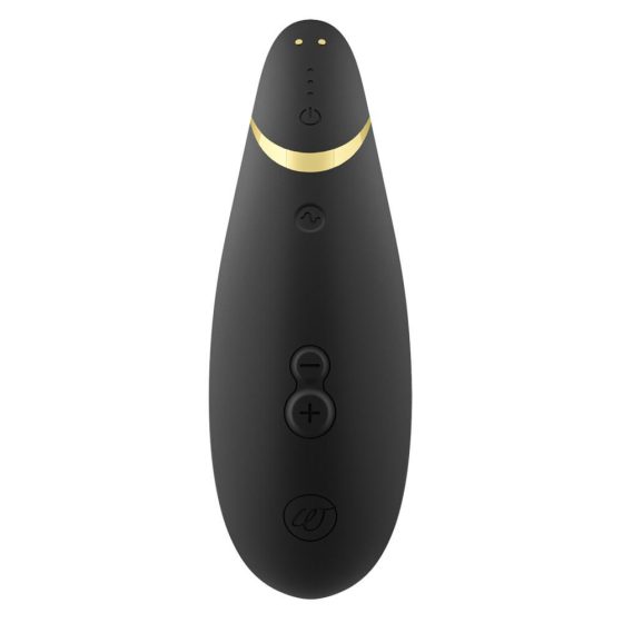 Womanizer Premium 2 - batteriebetriebener, luftwellenbetriebener Klitorisstimulator (schwarz)