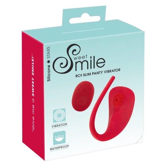 SMILE Slim Panty - wiederaufladbarer, kabelloser Klitoris-Vibrator (rot)