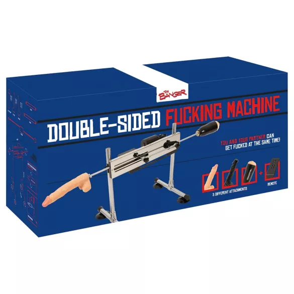 The Banger Fucking Machine - Doppelsexmaschine + 2 Dildos & 1 Masturbator