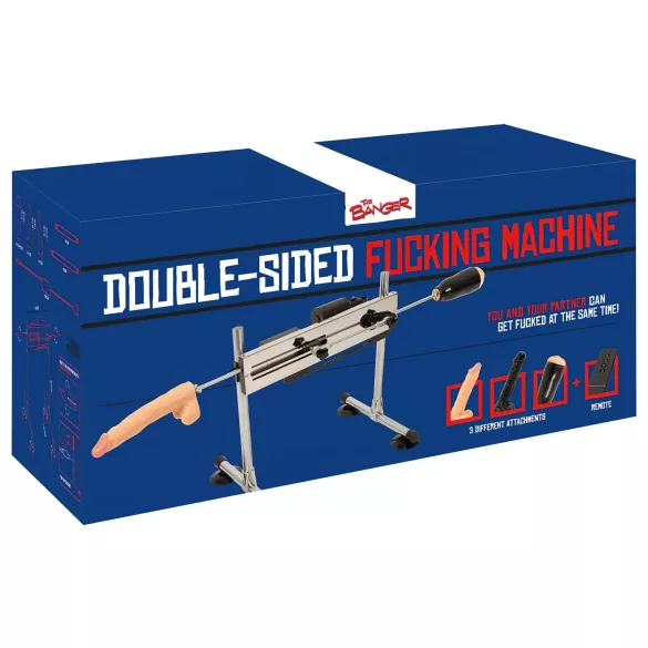 The Banger Fucking Machine - Doppelsexmaschine + 2 Dildos & 1 Masturbator