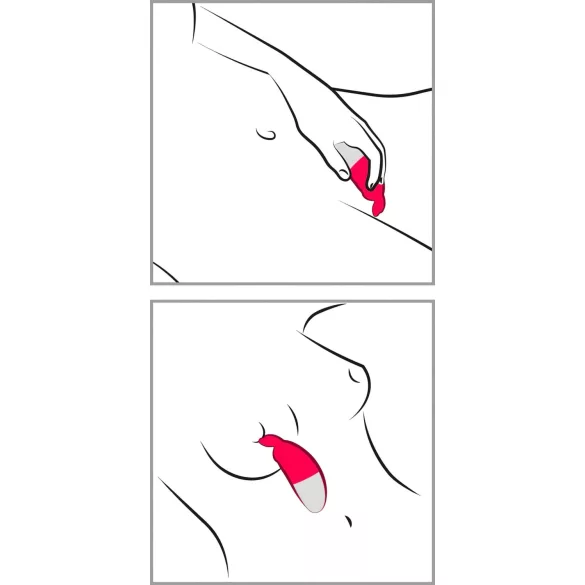 Happyrabbit Knicker - wiederaufladbarer Klitoris-Vibrator (rot)