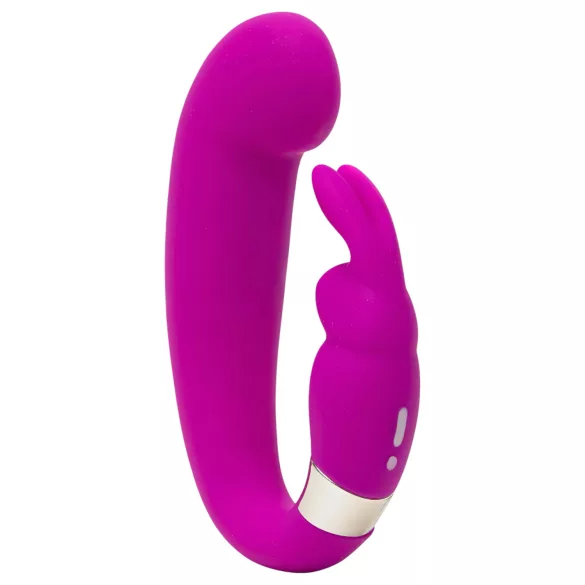 Happyrabbit Mini G - Akku G-Punkt Vibrator mit Klitorisarm (Lila)