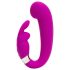Happyrabbit Mini G - wiederaufladbarer G-Punkt Vibrator mit Klitorisarm (Lila)