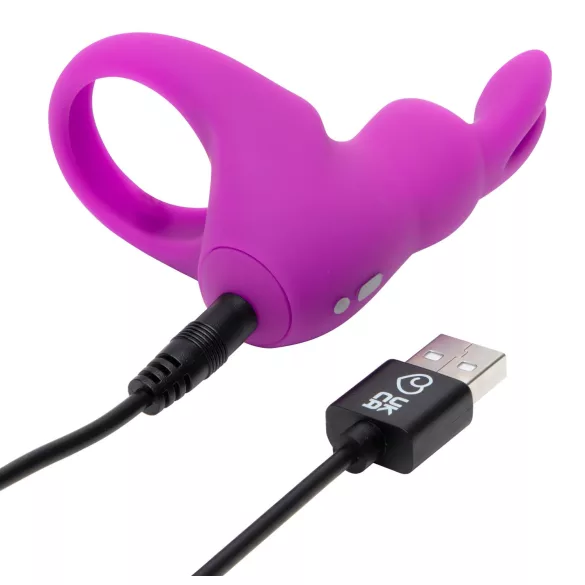 Happyrabbit Cock Kit - Vibrations-Penisring mit Aufbewahrung (lila)