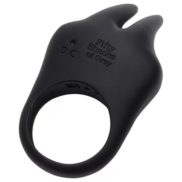 Fifty Shades of Grey Sensation - klitorisstimulierender Penisring (schwarz)