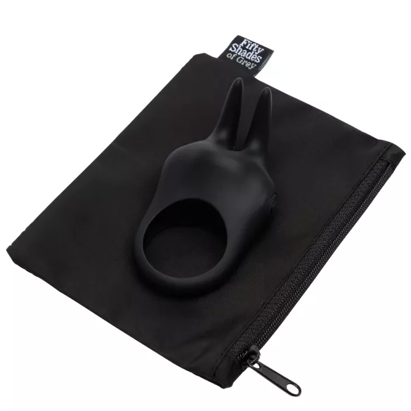 Fifty Shades of Grey Sensation - klitorisstimulierender Penisring (schwarz)