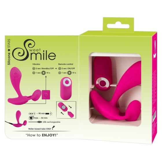 SMILE RC - Akkubetriebener, kabelloser G-Punkt-Vibrator (pink)
