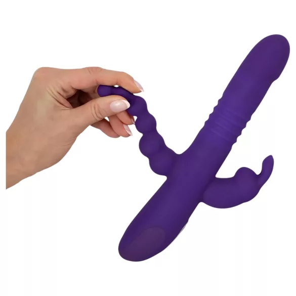 SMILE Triple - Akku Vibrator mit drei Armen, drehend und stoßend (lila)