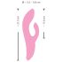 SMILE Nodding - Akkuvibrator mit Klitorisstimulator (Pink)