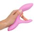 SMILE Nodding - Akkuvibrator mit Klitorisstimulator (Pink)
